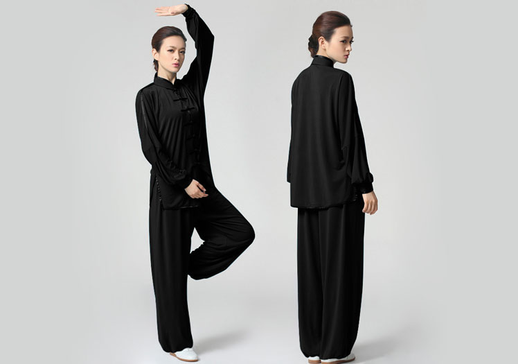 Tai Chi Clothing Set Casual Style White Detail image